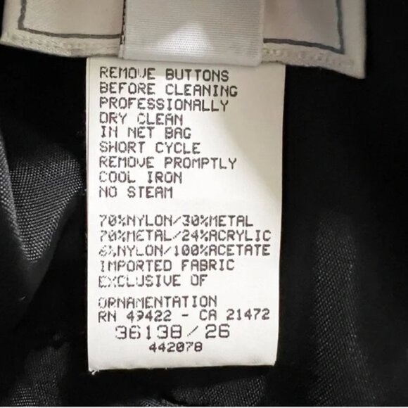 Vtg Jessica McClintock Gunne Sax Metallic Foil Dress - Picture 8 of 10